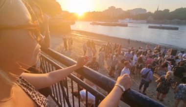 😎 This little self-funded, sunset rave on Southbank yesterday 🎷