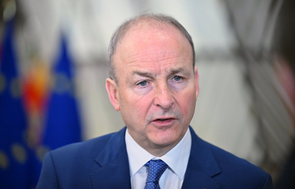 Irish Minister for Foreign Affairs and Defence Michael Martin at an EU meeting.