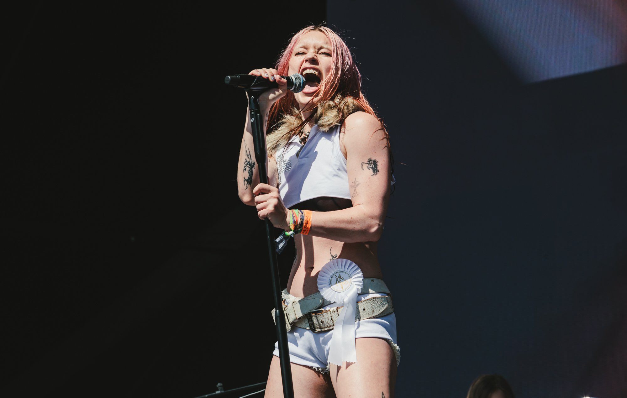 Wet Leg live at Glastonbury 2025, photo by Andy Ford