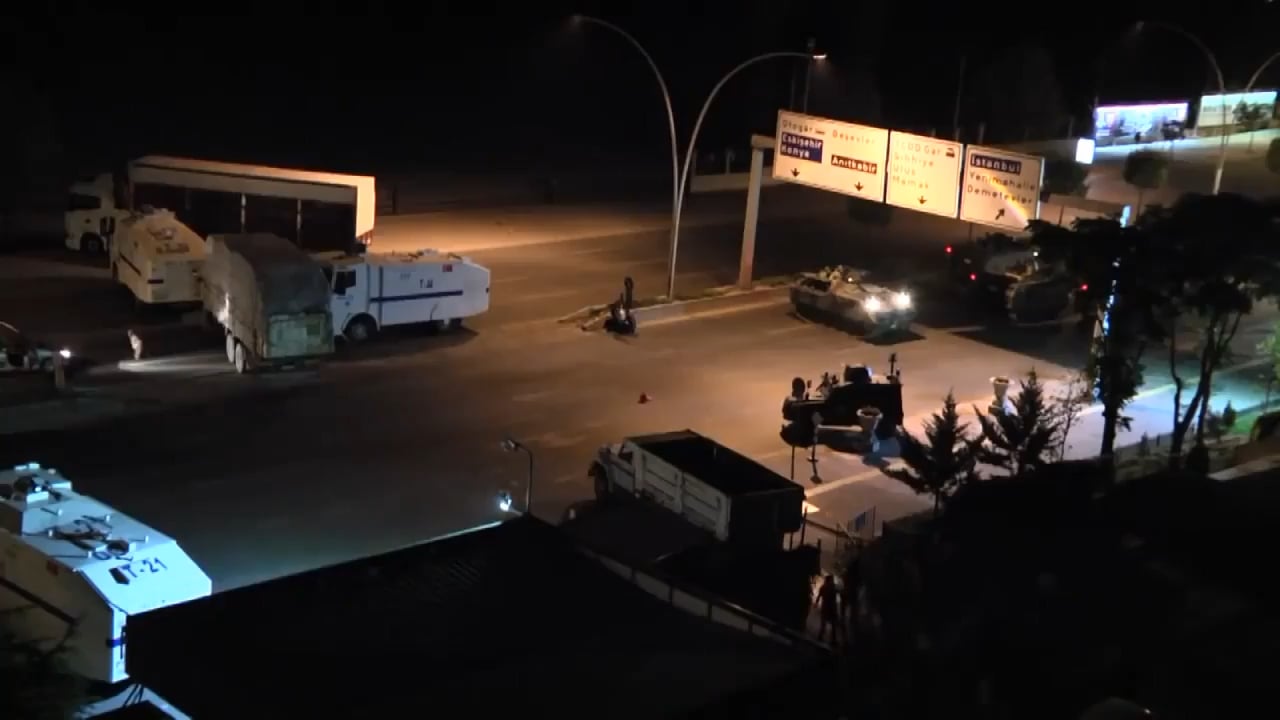 F-16 Fighting Falcon and AH-1 Cobra engage against armored vehicle, Ankara, July 2016