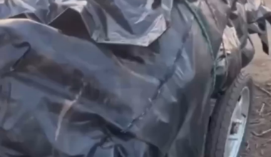 The result of the Russian assault on another village, carts filled with bags containing the corpses of their comrades. July 2025