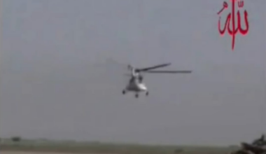 Blackwater helicopter gets shot down by Iraqi insurgents with MANPADS(Baghdad, Iraq April 21 2008)