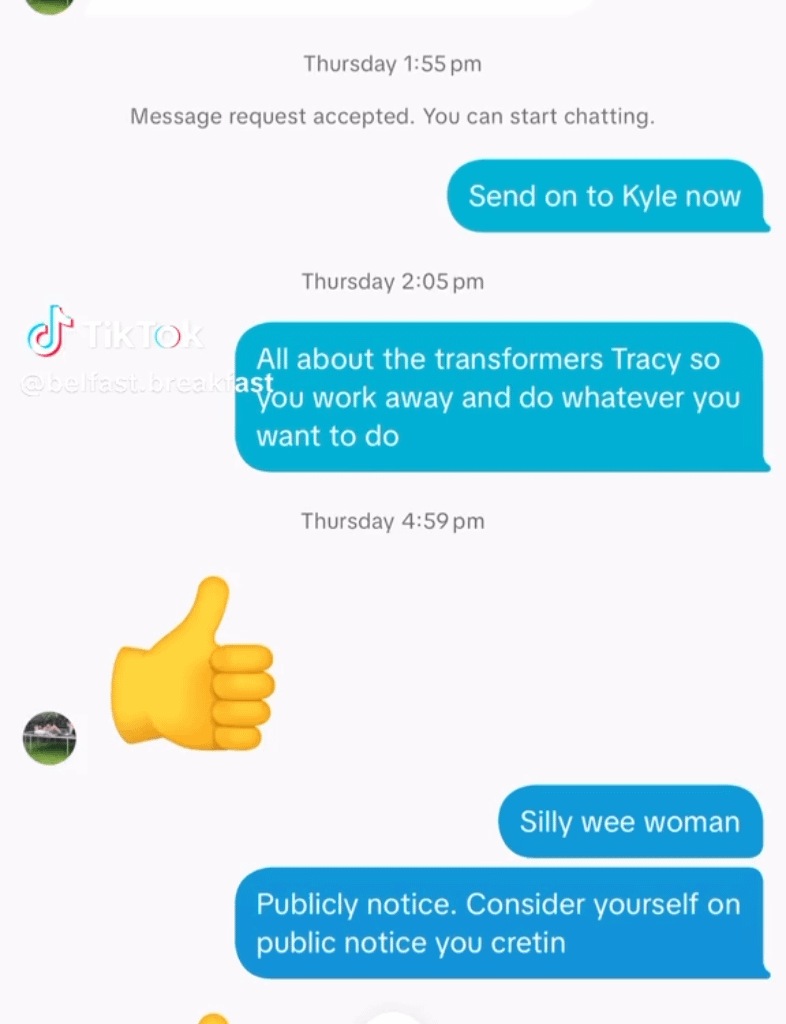 Belfast Breakfast Baps Owner harasses trans woman on tiktok
