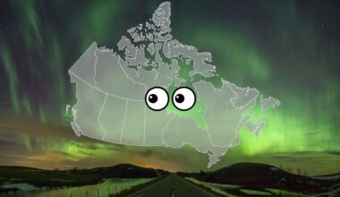 Northern lights may show up in parts of Canada tonight. Who has the best seat?