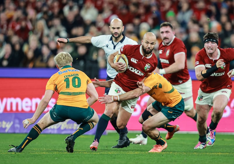 The Lions’ Jamison Gibson-Park makes a break for it against Australia. Photograph: Dan Sheridan/Inpho