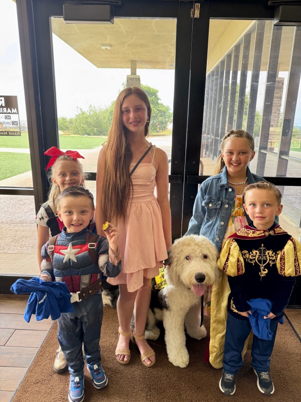 The McCoy siblings were among about 200 Camp Pendleton children,...
