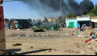 Sudanese T-55 hits RSF targets