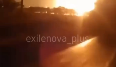 In Salsk, Rostov region, Ukrainian long-range drones hit a train with fuel tanks.