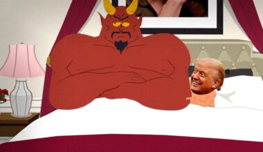 South Park depicts nude Donald Trump with tiny penis in bed with Satan on Season 27 premiere