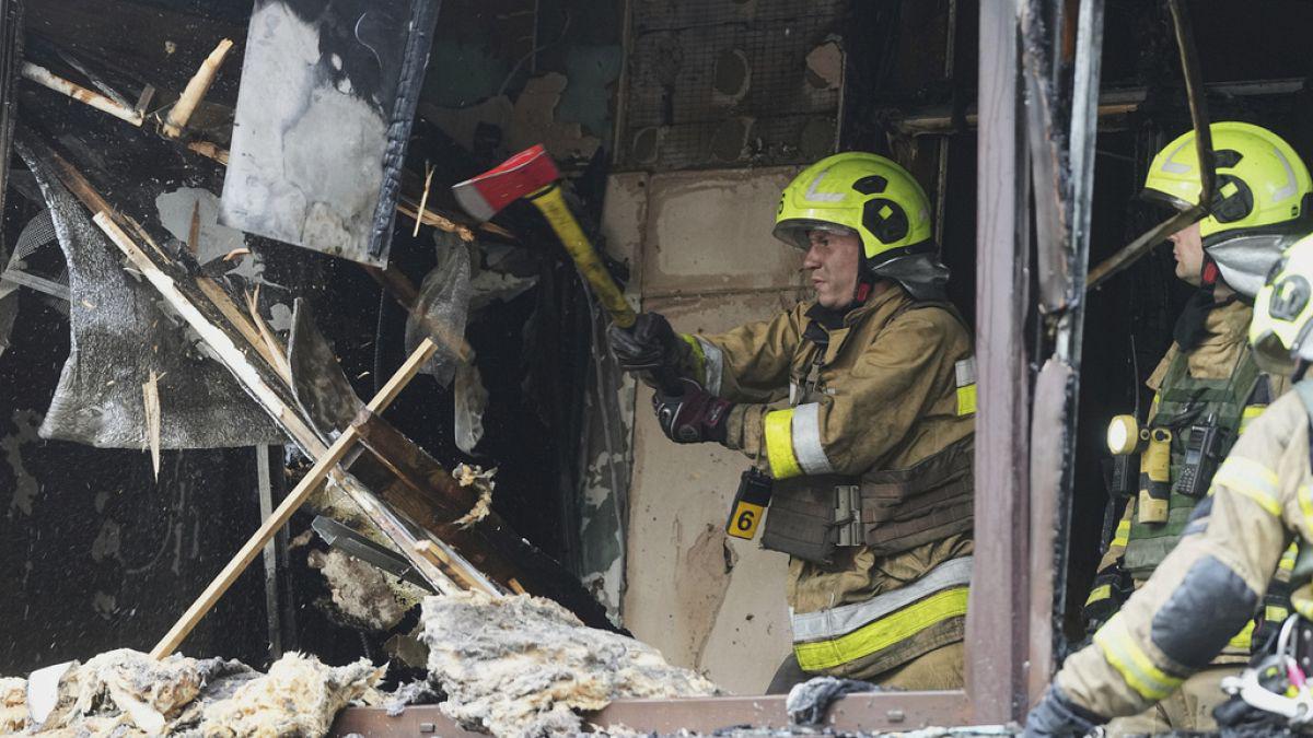 Encore une attaque massive russe sur l'Ukraine, des victimes et des incendies à Kyiv