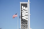 An American flag flies above the Nike Headquarters near Beaverton, Ore., June 30, 2025. 