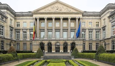 The Palais de la Nation in Brussels, seat of the Federal Parliament of Belgium Photo by Trougnouf (Benoit Brummer), via Wikimedia Commons, licensed under CC BY 4.0.