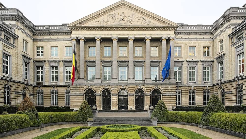 The Palais de la Nation in Brussels, seat of the Federal Parliament of Belgium Photo by Trougnouf (Benoit Brummer), via Wikimedia Commons, licensed under CC BY 4.0.