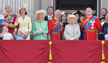 The Royal Family gathers on the balcony of Buckingham Palace