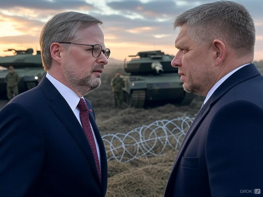 Česko po hádce Fialy s Ficem přesouvá vojáky ke hranicím se Slovenskem. “Ficova fašistická vláda utlačuje českou menšinu,” /s