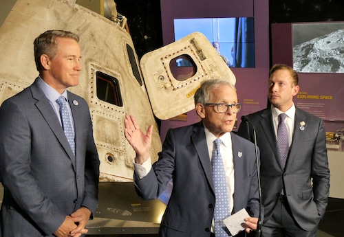 Mike DeWine, Jon Husted, Max Miller, NASA
