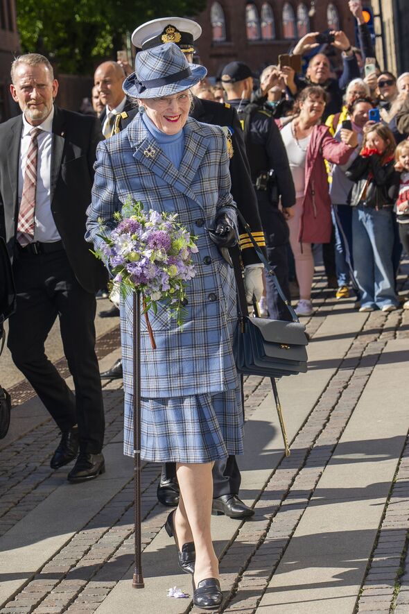The Royal Danish Couple, H.M. Queen Margrethe And H.R.H. Princess Benedikte Attend Church Service