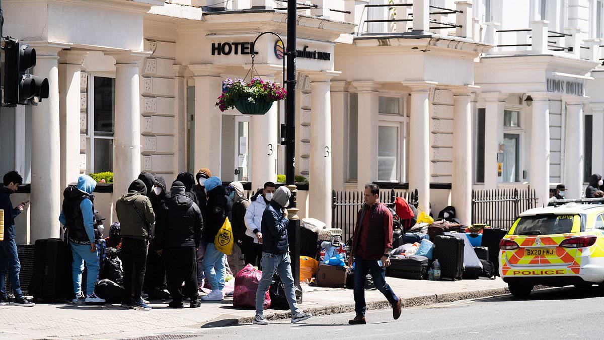 Hundreds of migrants living in taxpayer-funded hotels across the UK accused of offences including rape, sex attacks, robbery, theft and violence