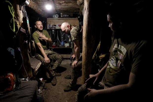 In this photo and provided by Ukraine’s 24th Mechanized Brigade...