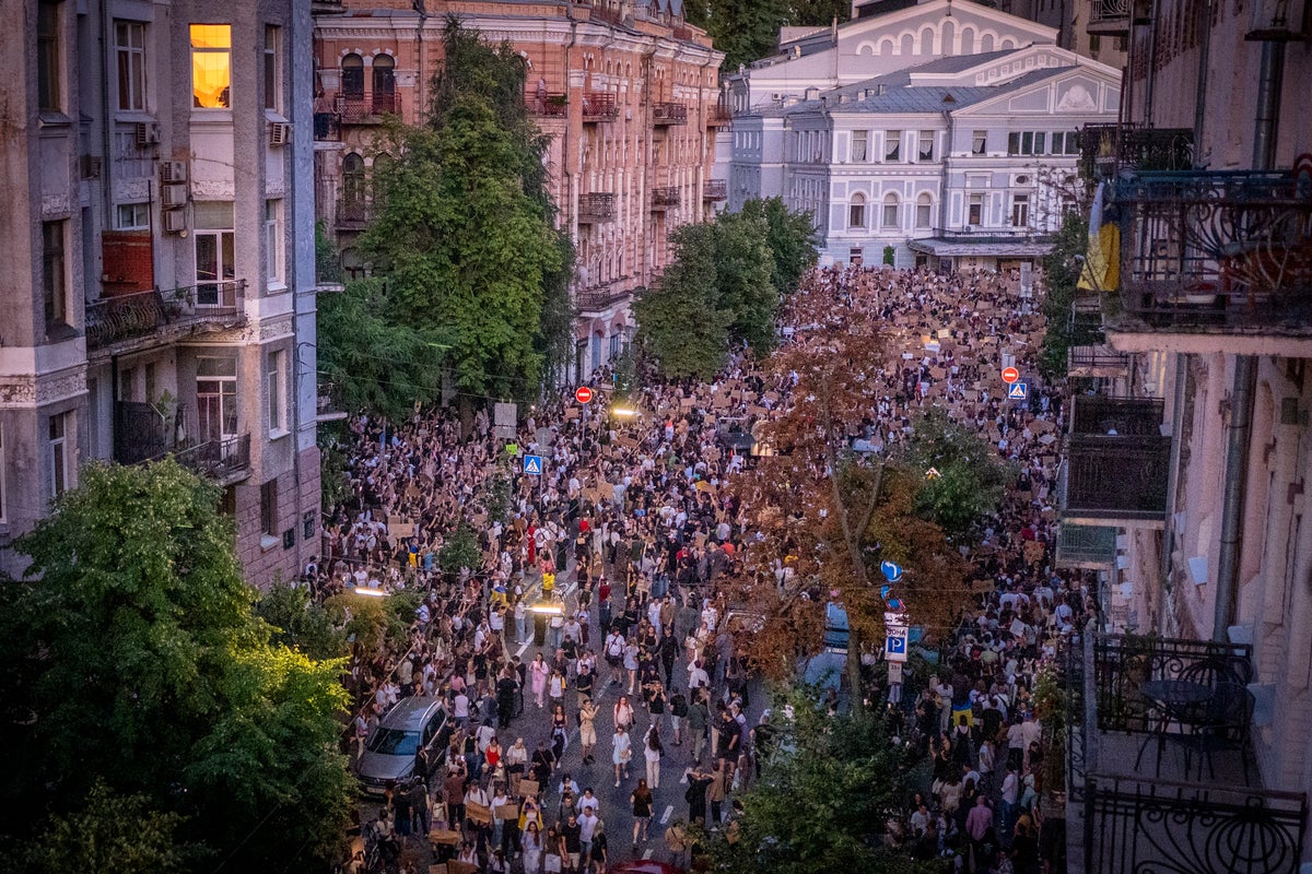 Ukraine's Zelenskyy promises safeguards after street protests over a new anti-corruption law