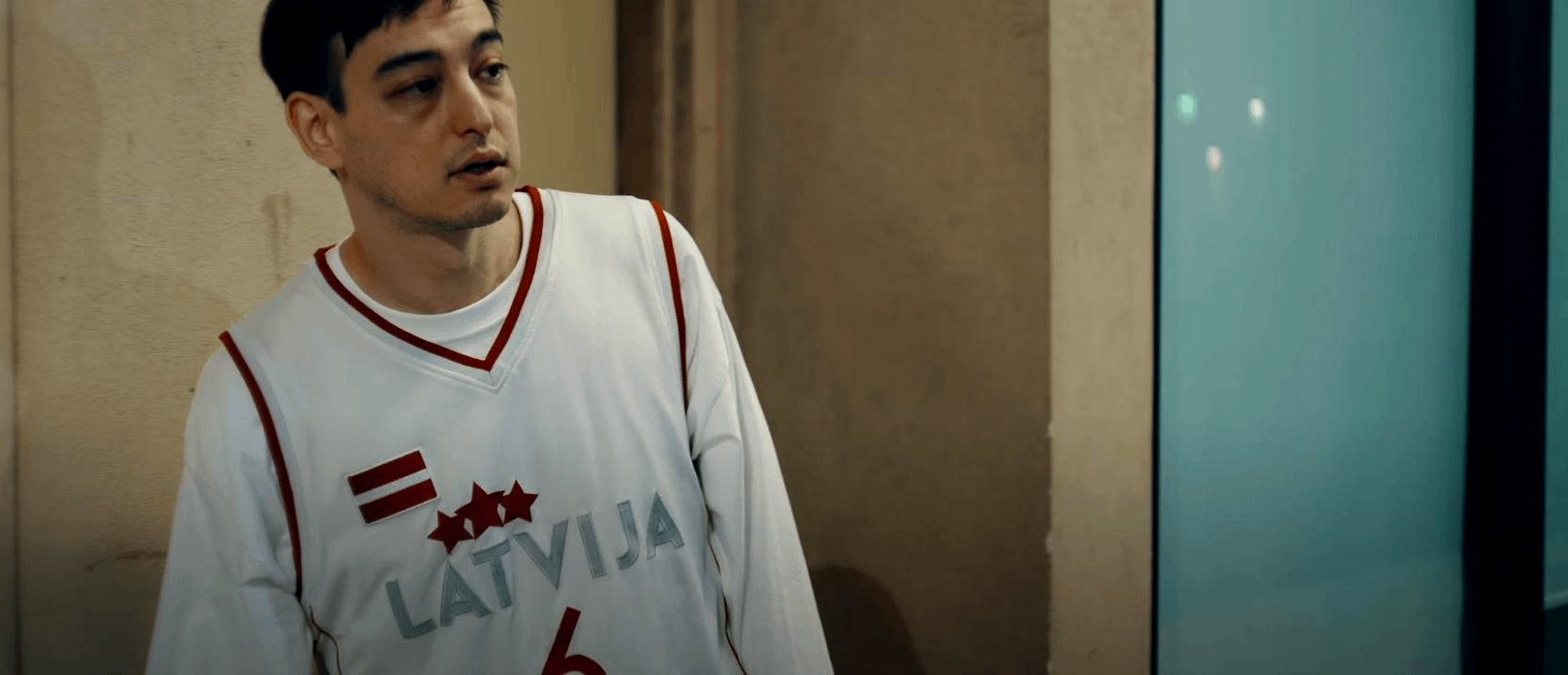 Famous Singer George joji Miller wearing a Latvia shirt. This is sooo cool.