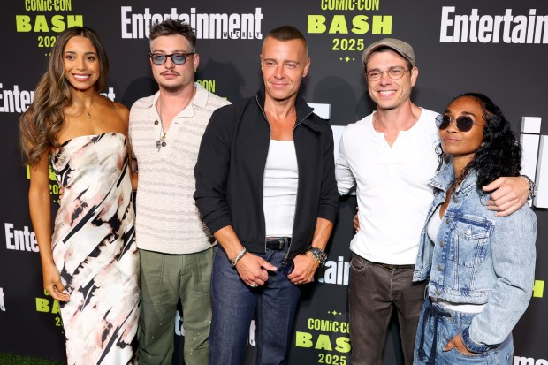 (L-R) Brittany McGowan, Andrew Lawrence, Joey Lawrence, Matthew Lawrence and Rozonda Thomas attend Entertainment Weekly's Annual Comic-Con Bash during 2025 Comic-Con International: San Diego at Float at Hard Rock Hotel San Diego on July 26, 2025 in San Diego, California. (Photo by Leon Bennett/Getty Images)