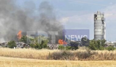 Fire breaks out at wood processing plant in northern Greece