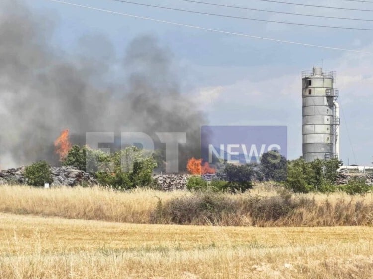 Fire breaks out at wood processing plant in northern Greece
