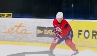 In pictures: Juraj Slafkovský is back in practice in Slovakia