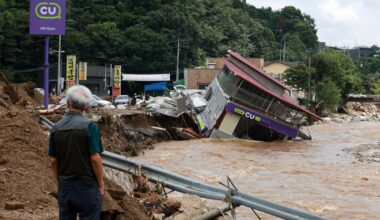 Heavy rains in South Korea leave 14 dead and 12 others missing