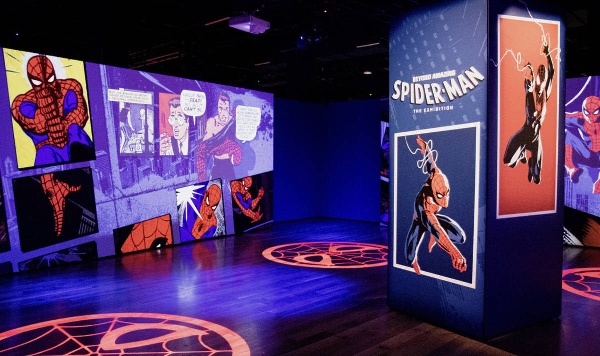 Spider-man exhibit inside look