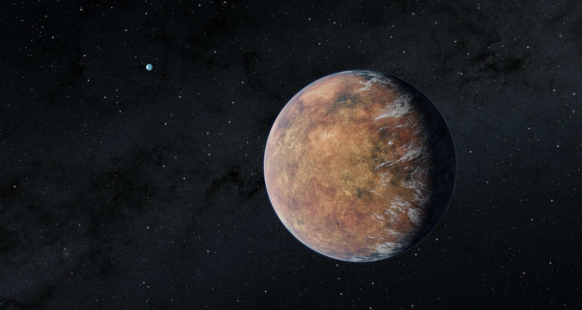 Artist's Image of exoplanets TOI 700 e and TOI 700 d, about 102 light years away from Earth. Credit - NASA/JPL-Caltech/Robert Hurt
