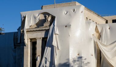Federal Reserve gives journalists a rare tour of building renovations ahead of Trump's visit