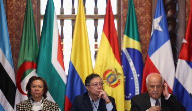 Hague Group announces steps to hold Israel accountable in Bogota summit | A group of 12 countries from across the world has committed to barring arms transfers to Israel, among other steps.