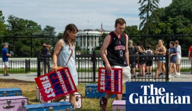 Texas flood protest goes to Washington: ‘No more kids lost to climate disasters’ | Washington DC