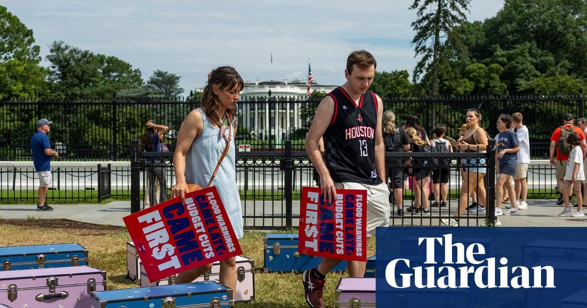Texas flood protest goes to Washington: ‘No more kids lost to climate disasters’ | Washington DC