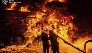 Ukraine says it struck a Russian air base as Russia sent hundreds of drones into Ukraine