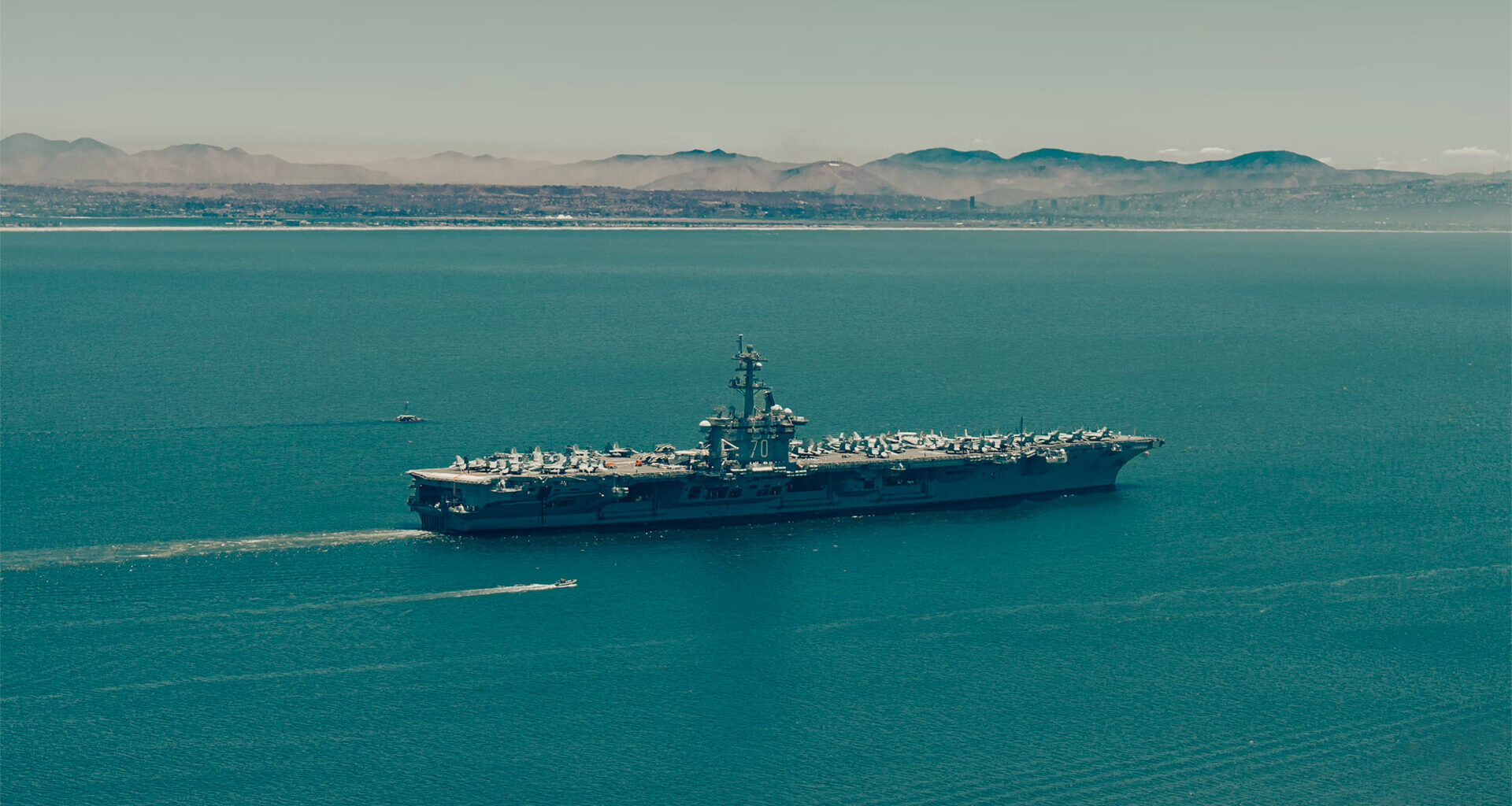 Photo of a US Naval Carrier