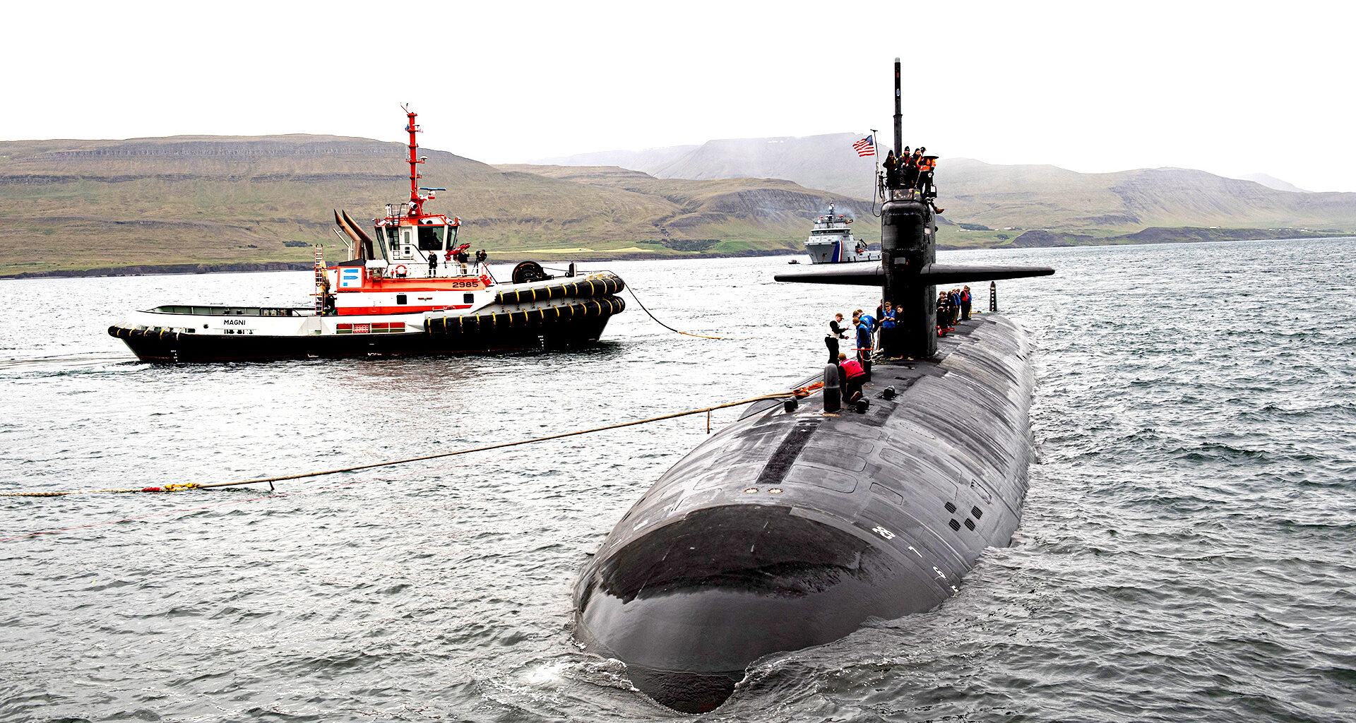The Los Angeles class fast attack submarine USS Newport News made a historic visit to Iceland, marking the first time a nuclear-powered submarine made a visit to the island nation.