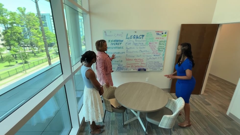 Michelle Taylor's whiteboard at Shelby County Health Department