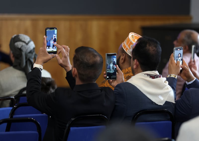 The First Annual General Meeting for the establishment of the United Yemeni Community  at City Church in Belfast on Monday.
PICTURE COLM LENAGHAN