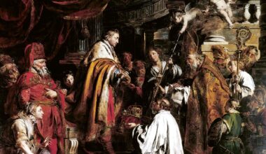 Pieter Jozef Verhaghen, Saint Stephen, King of Hungary Receiving the Legate (1770). Museum of Fine Arts, Budapest, Hungary