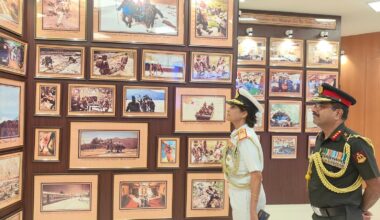 DGAFMS Surg Vice Admiral Arti Sarin at the War Surgery museum while on a recent visit to Pune's AFMC