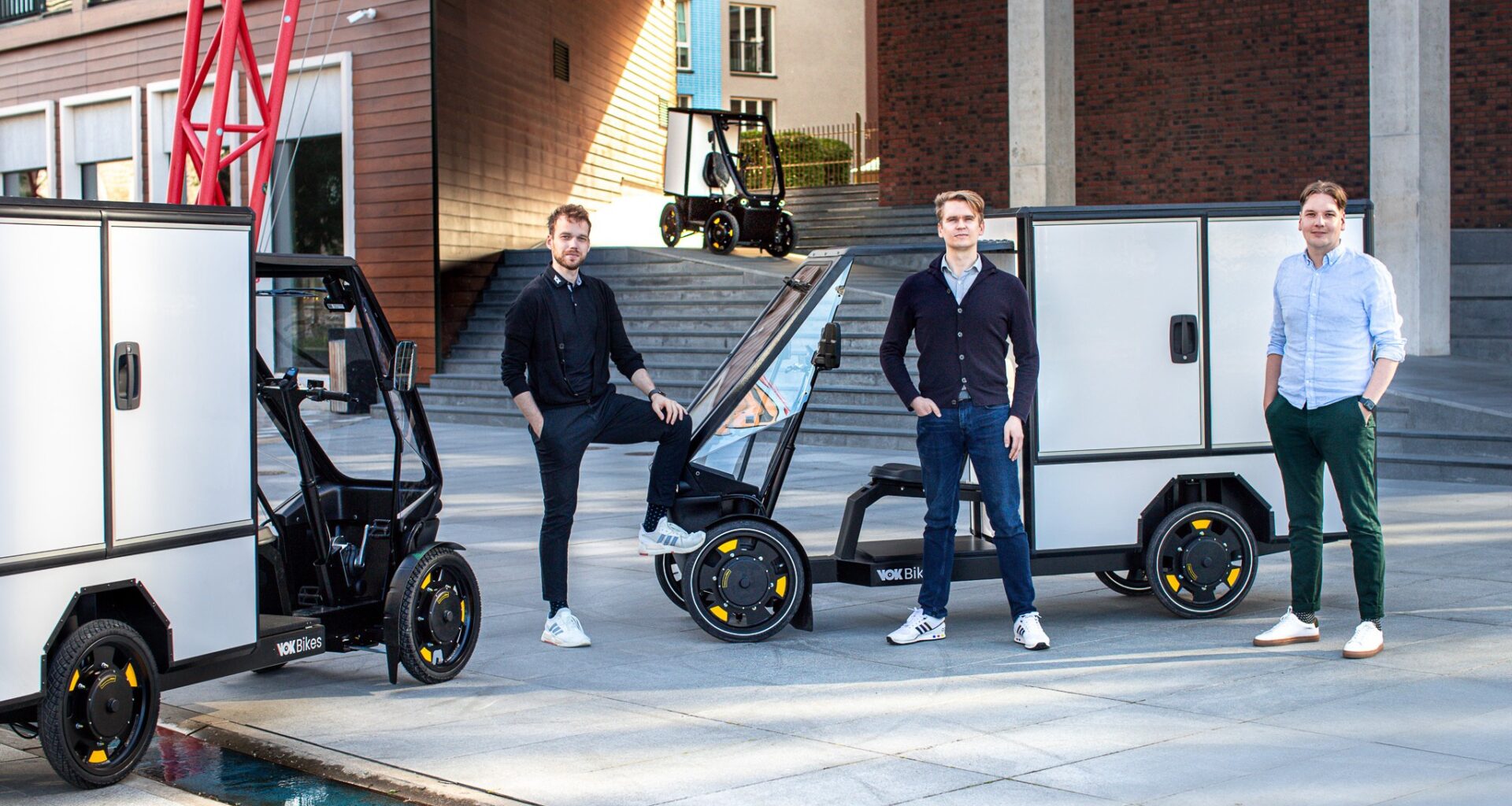 Vok Bikes' founders in Tallinn. Photo by Vok Bikes