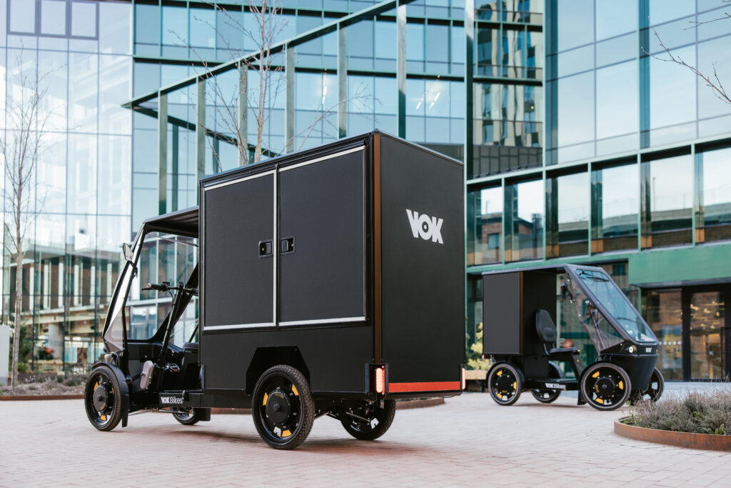 Vok's electric cargo bikes. Photo by Vok Bikes.