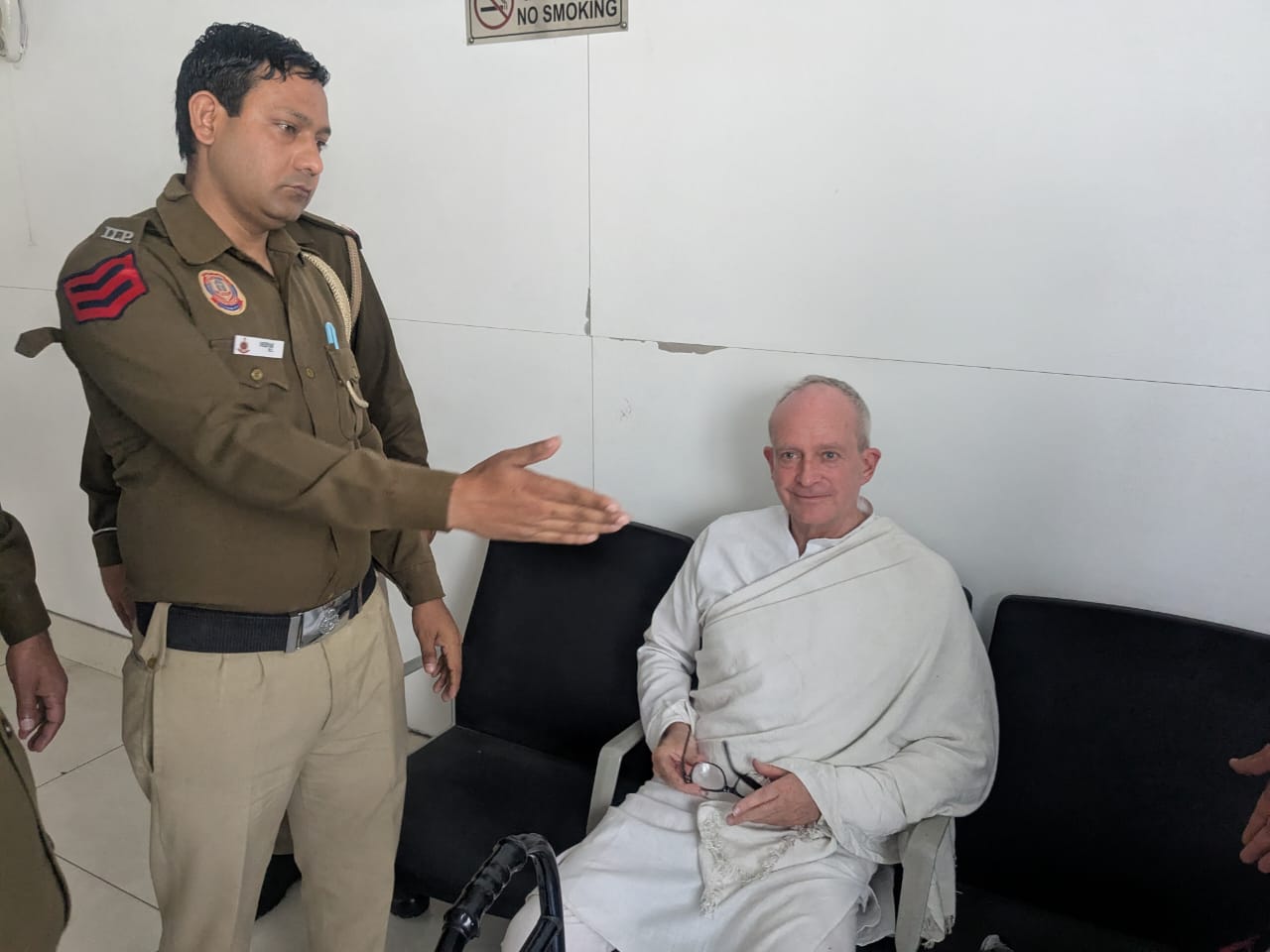 Christian Michel at a court hearing in Delhi