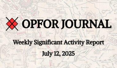 Weekly Significant Activity Report - July 12, 2025