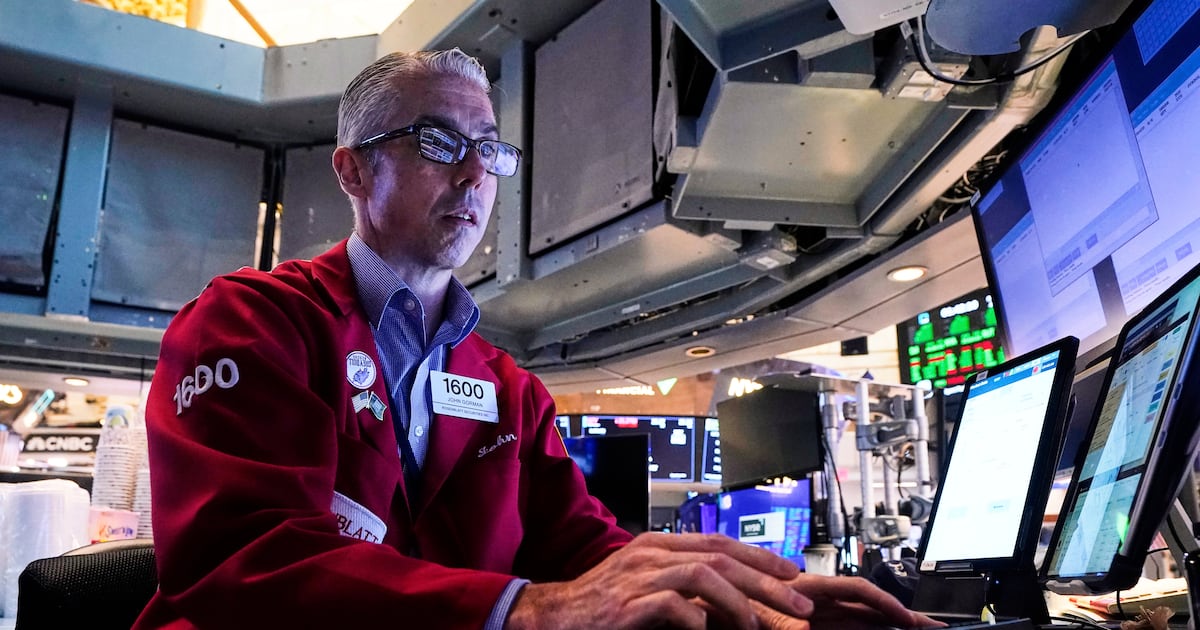 Wall Street hangs near records