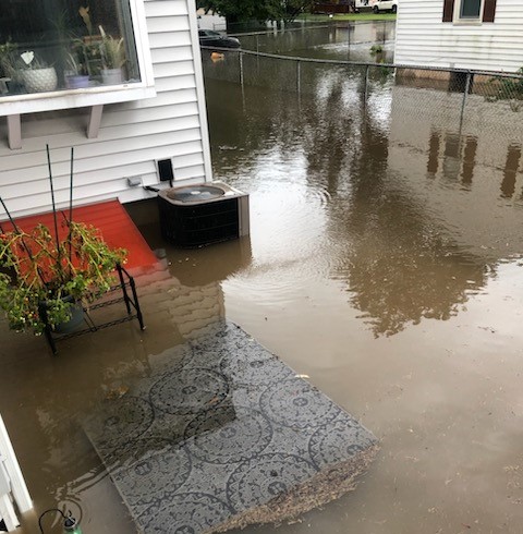 Flooding on Hartford's Granby Street in August 2021.