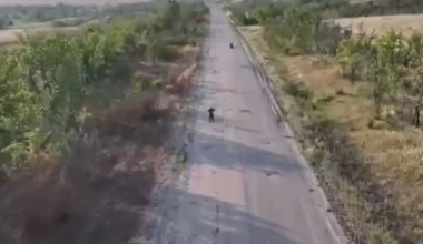 Russian soldier attempting to surrender was killed by his own side. After raising his hands and following Ukrainian drone, his commanders noticed and ordered artillery fire. When that failed, they launched "Molniya" UAV near Orikhiv, Zaporizhzhia Oblast
